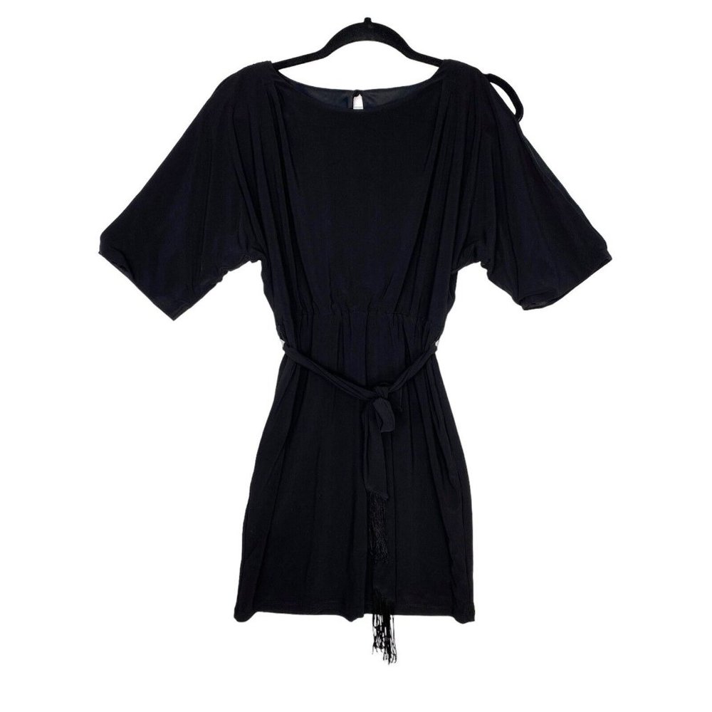 Jessica Simpson Black‎ Mini Dress 3/4 sleeves - Size XS - Wedding Guest Cocktail